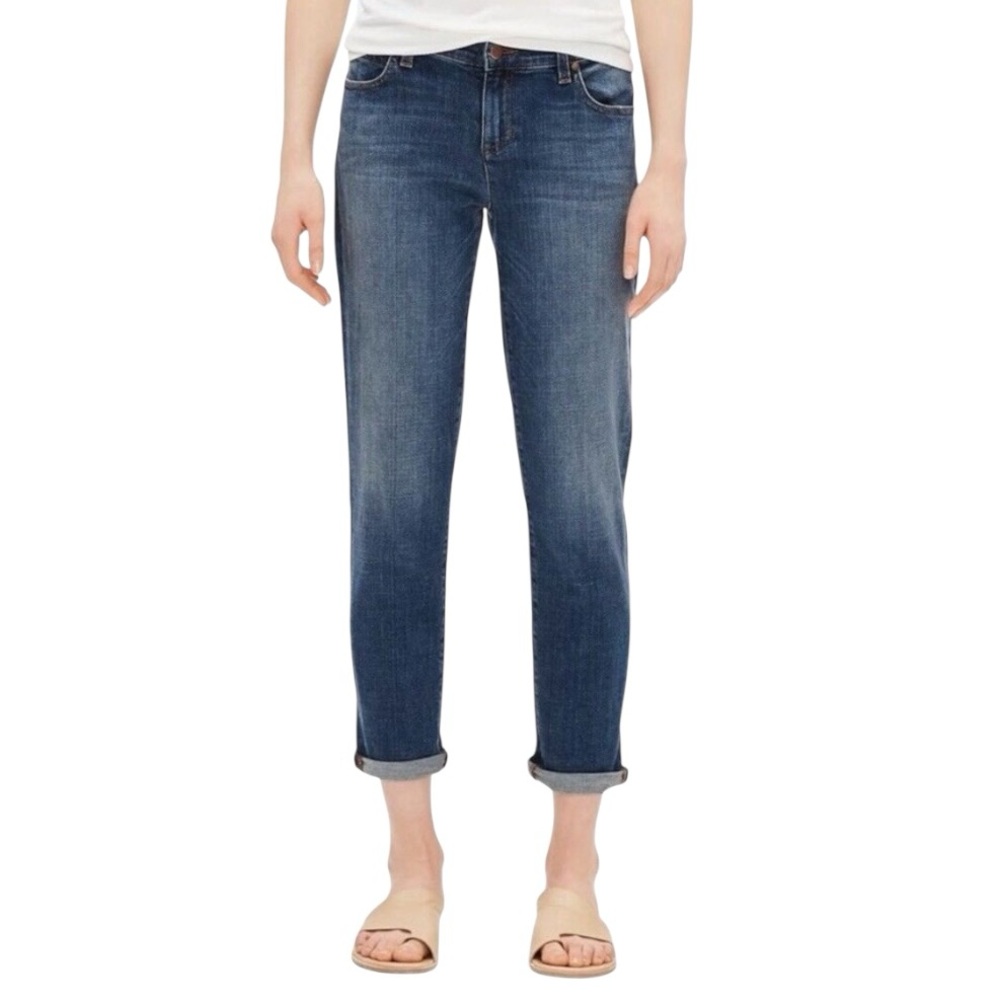 Eileen Fisher Organic Cotton Straight Leg Casual Denim Jeans Women’s 8 - Picture 3 of 13